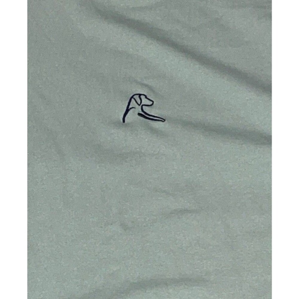 Rhoback Green Mint  1/4 Zip Long Sleeve Collared Golf Polo Shirt XXL Nylon Blend - Picture 7 of 7